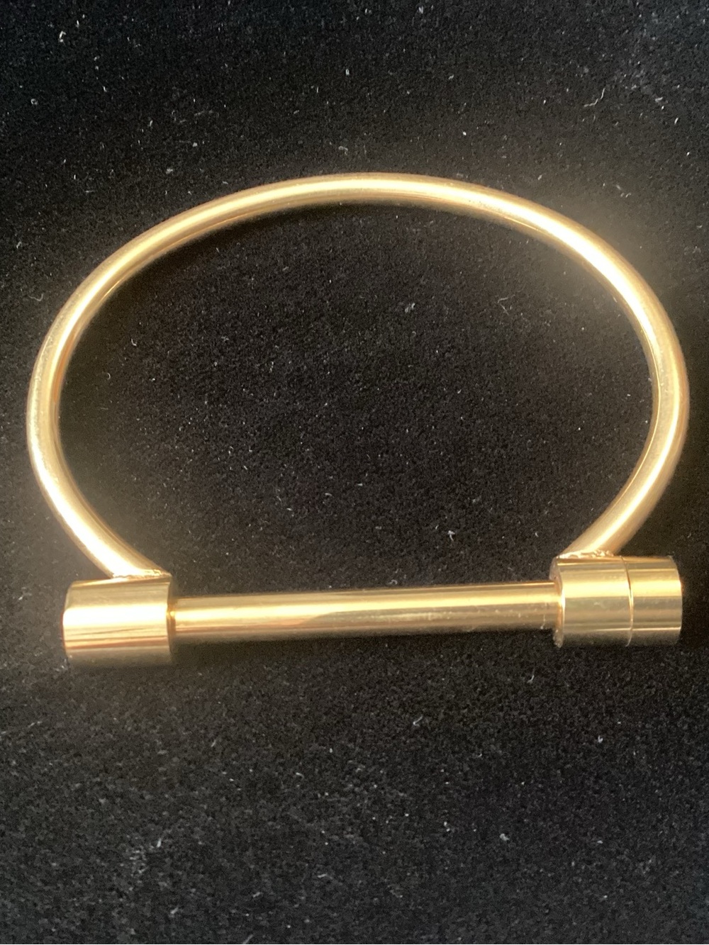 Minimalist Gold Bar Cuff Bracelet - Women's Jewelry